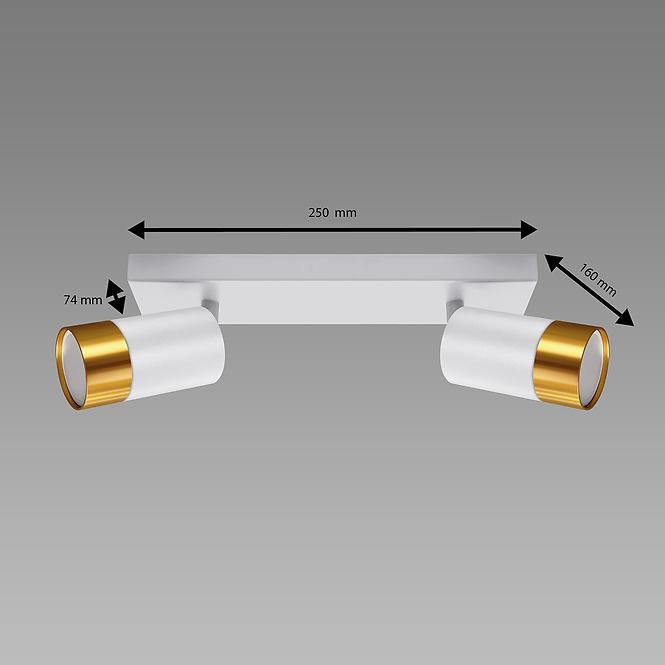 Lámpa PUZON SPT GU10 2L WHITE/GOLD 04124 LS2
