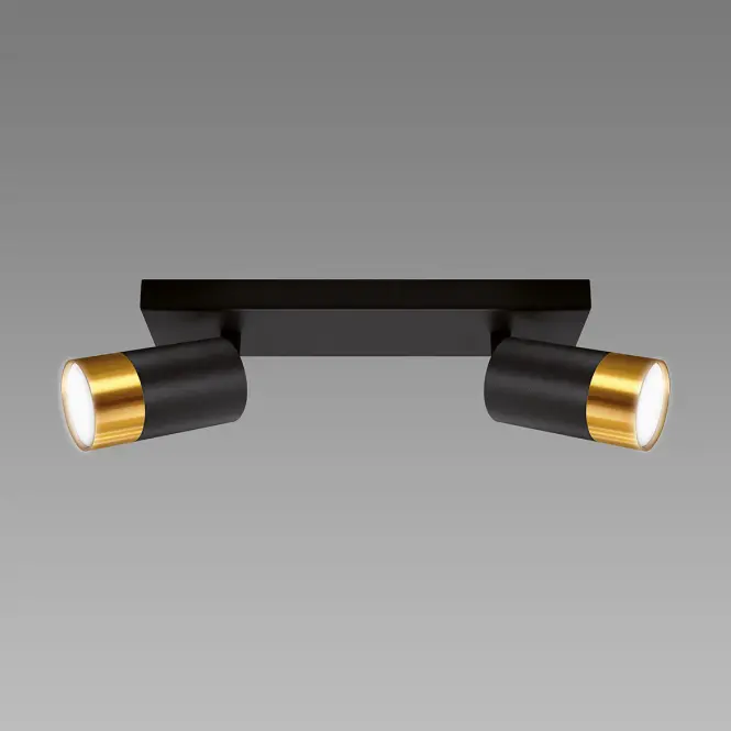 Lámpa PUZON SPT GU10 2L BLACK/GOLD 04125 LS2