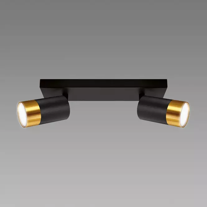 Lámpa PUZON SPT GU10 2L BLACK/GOLD 04125 LS2