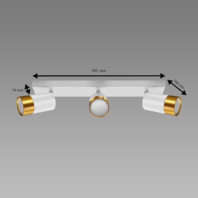 Lámpa PUZON SPT GU10 3L WHITE/GOLD 04126 LS3