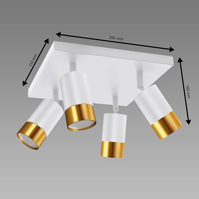 Lámpa PUZON SPT GU10 4D WHITE/GOLD 04128 LS4