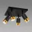Lámpa PUZON SPT GU10 4D BLACK/GOLD 04129 LS4
