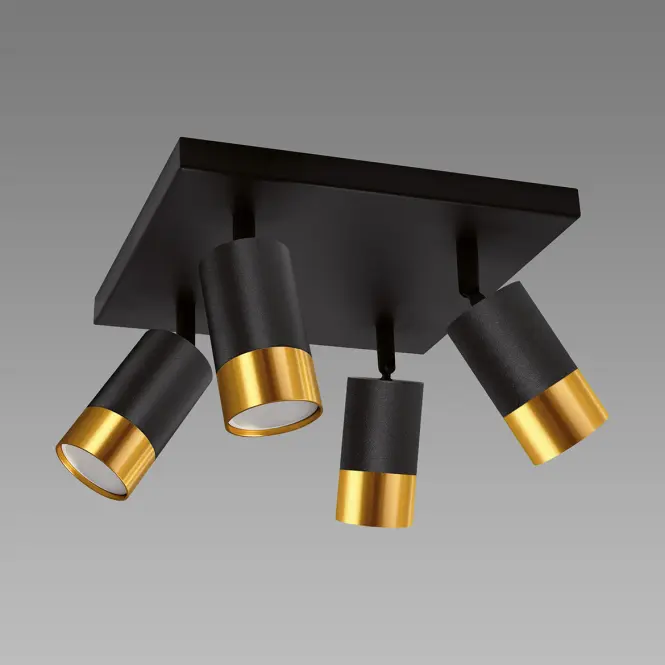 Lámpa PUZON SPT GU10 4D BLACK/GOLD 04129 LS4
