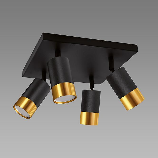 Lámpa PUZON SPT GU10 4D BLACK/GOLD 04129 LS4