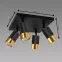 Lámpa PUZON SPT GU10 4D BLACK/GOLD 04129 LS4,3