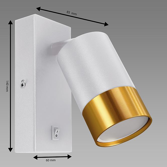 Lámpa PUZON WLL GU10 WHITE/GOLD 04132 LS1