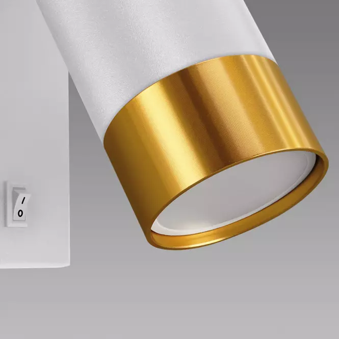 Lámpa PUZON WLL GU10 WHITE/GOLD 04132 LS1,4