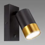 Lámpa PUZON WLL GU10 BLACK/GOLD 04133 LS1