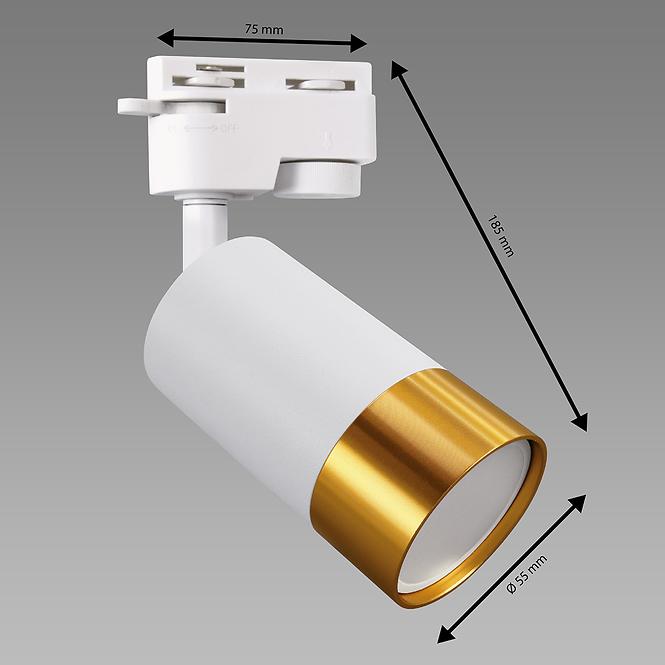 Lámpa PUZON TRA GU10 WHITE/GOLD 04087 K1