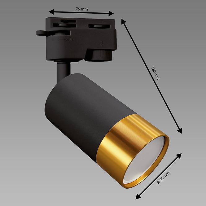 Lámpa PUZON TRA GU10 BLACK/GOLD 04088 K1,3