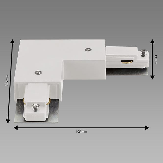 Lámpa CONNECTOR PS230V L WHITE 04110 SZYN