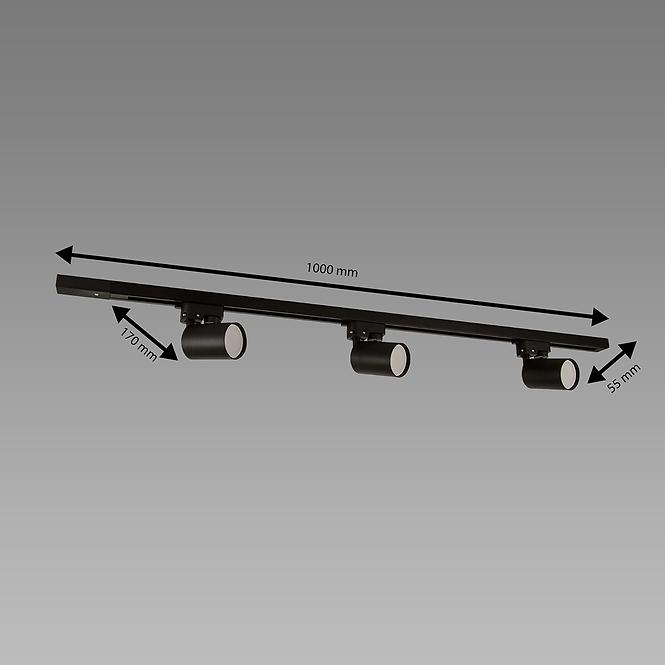 Lámpa SOFIA 3XGU10 BLACK 04033 SET SZYN LW3
