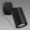 Lámpa TENOR GU10 1C BLACK 04069 IP44 LS1,3