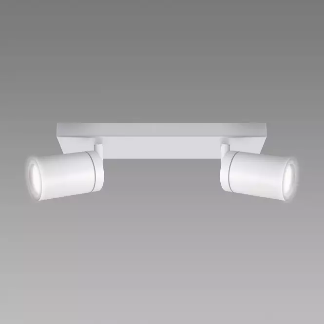 Lámpa TENOR GU10 2L WHITE 04070 IP44 LS2