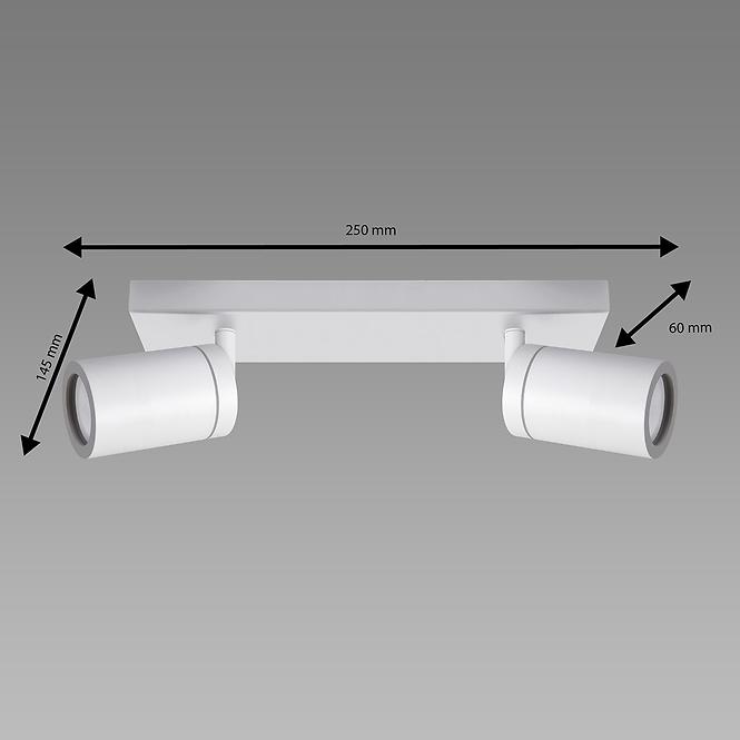 Lámpa TENOR GU10 2L WHITE 04070 IP44 LS2