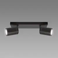 Lámpa TENOR GU10 2L BLACK 04071 IP44 LS2