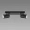 Lámpa TENOR GU10 2L BLACK 04071 IP44 LS2