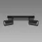 Lámpa TENOR GU10 2L BLACK 04071 IP44 LS2,2