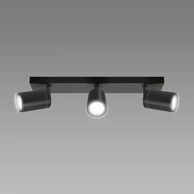 Lámpa TENOR GU10 3L BLACK 04073 IP44 LS3