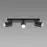 Lámpa TENOR GU10 3L BLACK 04073 IP44 LS3