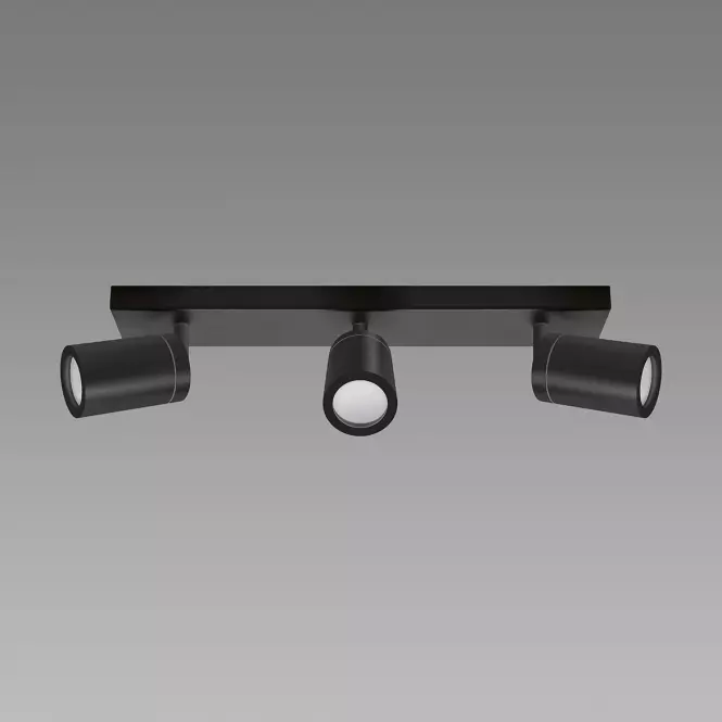 Lámpa TENOR GU10 3L BLACK 04073 IP44 LS3,2
