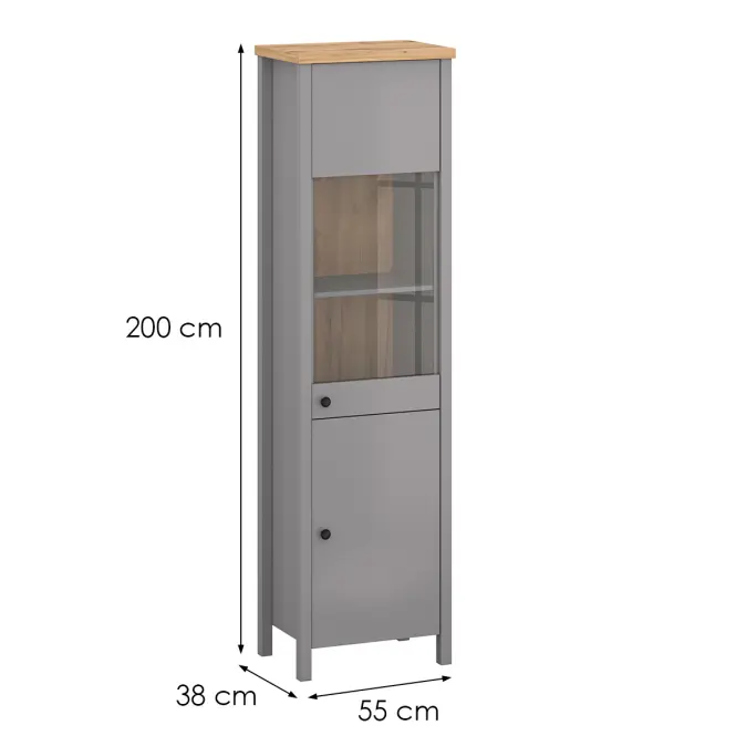 Vitrin 2D Melini Gray A,2