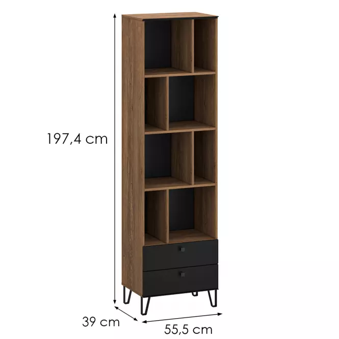 Regál 2S Weil R burgund oak,2