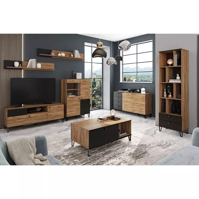 Regál 2S Weil R burgund oak,3