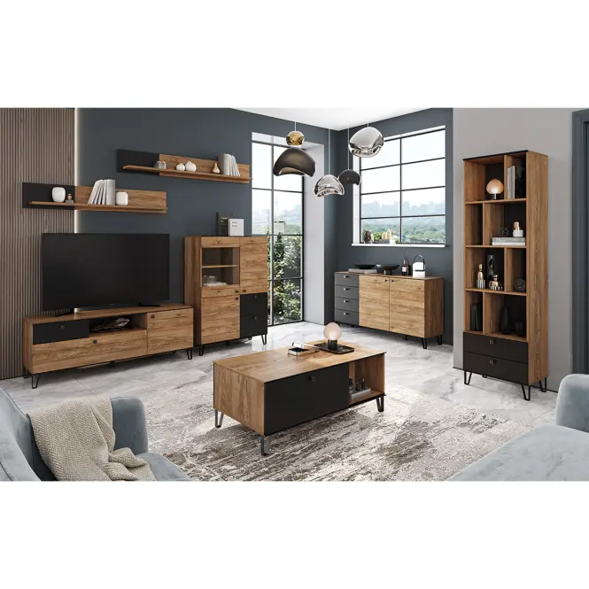 Szekrény 2D Weil F burgund oak,3