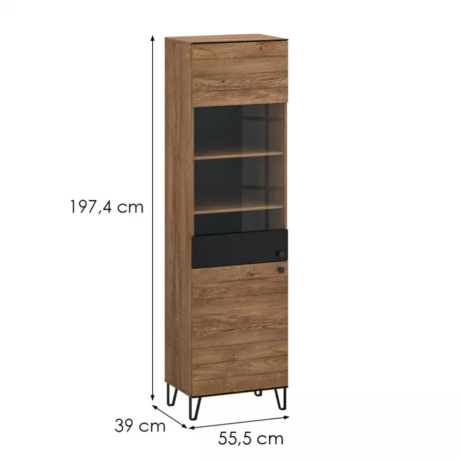 Vitrin Weil A burgund oak