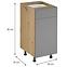 Konyhaszekrény Langen D40S1 push beige,2