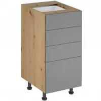 Konyhaszekrény Langen D40S4 push beige