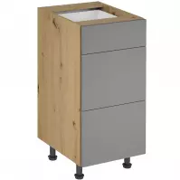 Konyhaszekrény Langen D40S3 push beige