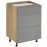 Konyhaszekrény Langen D60S3 push beige