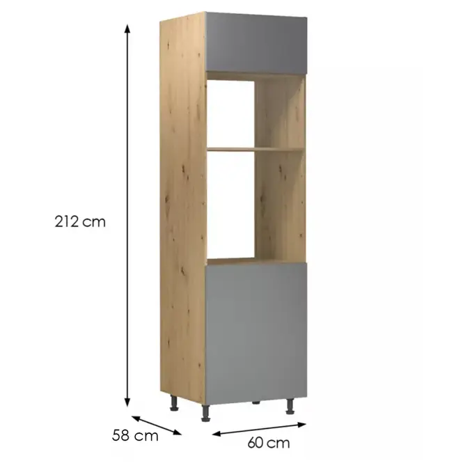 Konyhaszekrény Langen D60PM beige,2