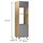 Konyhaszekrény Langen D60PM beige,2