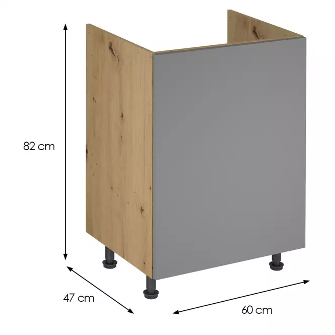Konyhaszekrény Langen D60Z beige,2