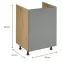 Konyhaszekrény Langen D60Z beige,2