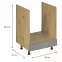 Konyhaszekrény Langen D60ZK beige,2