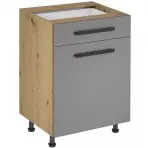 Konyhaszekrény Langen D60S1 fogantyú beige