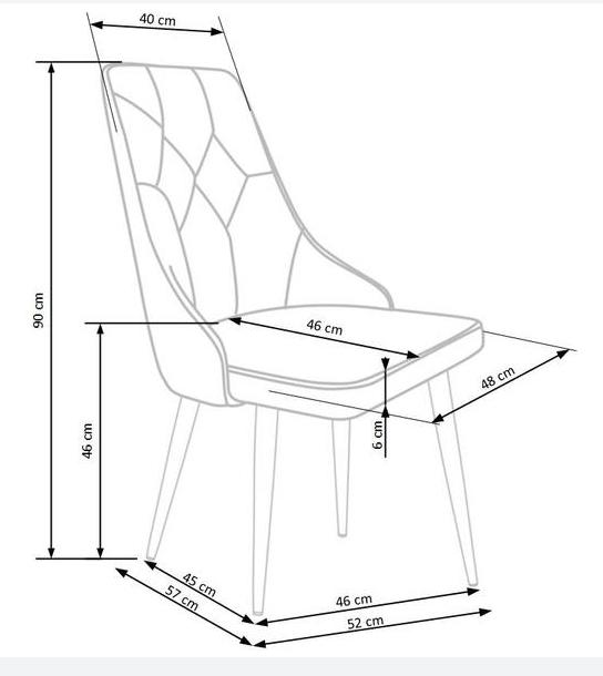 Szék W 133 szürke