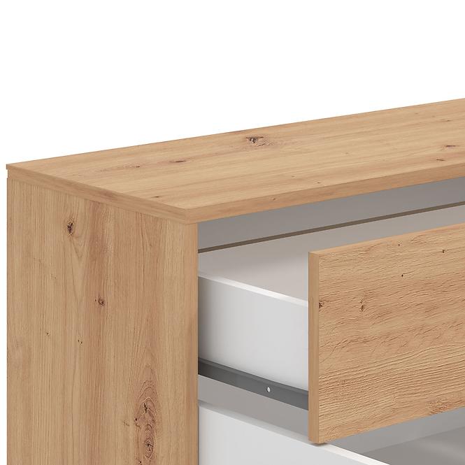 Komód Varadero artisan/fehér 3K1F 11011610,5