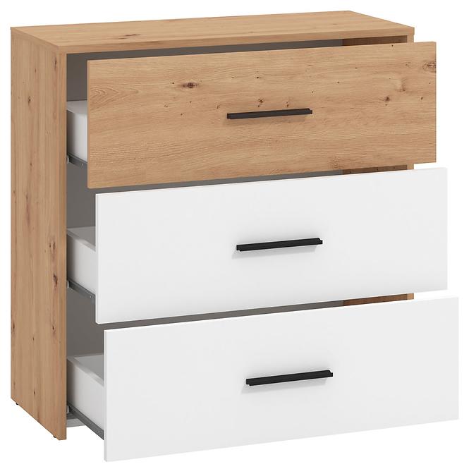 Komód Varadero artisan/fehér 11011611