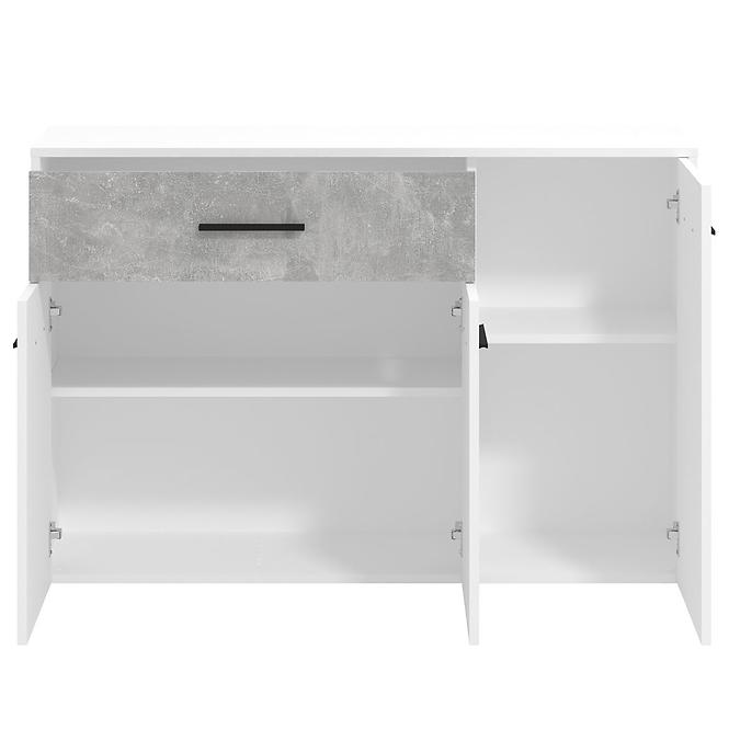 Komód Varadero fehér/beton 3K1F 11011617,4