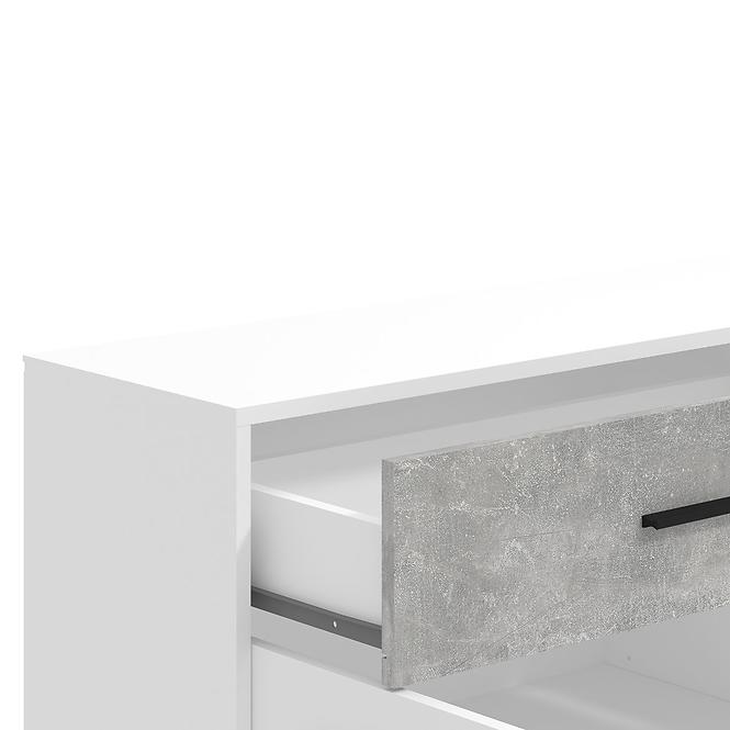 Komód Varadero fehér/beton 3K1F 11011617,5