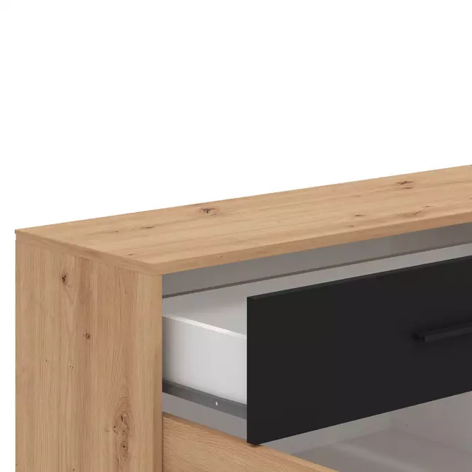 Komód Varadero artisan/fekete 3K1F 11011628,5