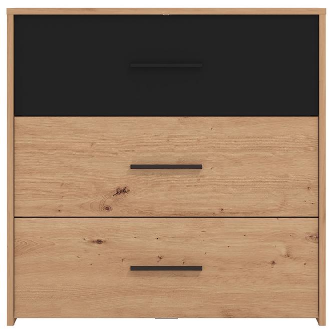 Komód Varadero artisan/fekete 3F 11011629