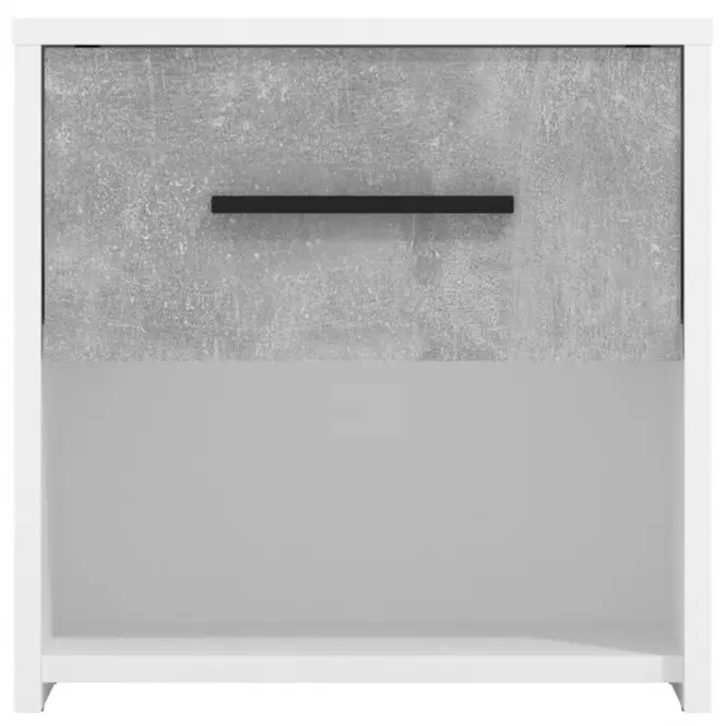 Éjjeliszekrény Varadero beton/fehér 2NO1F 11011619,3