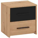 Éjjeliszekrény Varadero artisan/fekete NO2F 11011630