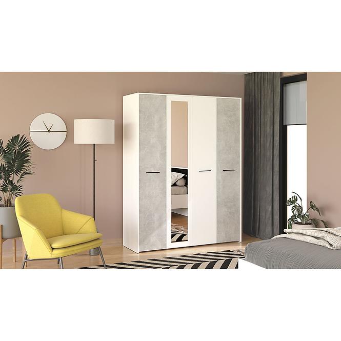 Szekrény Varadero beton/fehér 4K1O 11011615,5